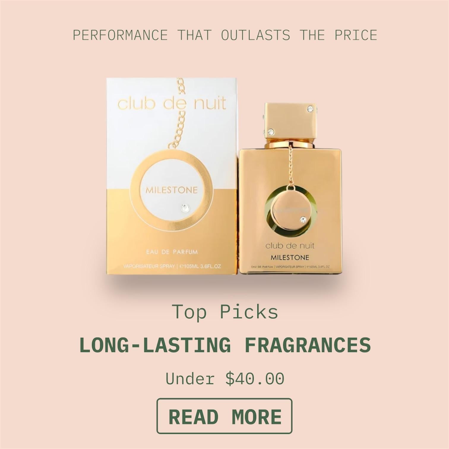 Performance That Outlasts The Price | Top Picks | Long Lasting Fragrances | Under $40.00 | READ MORE