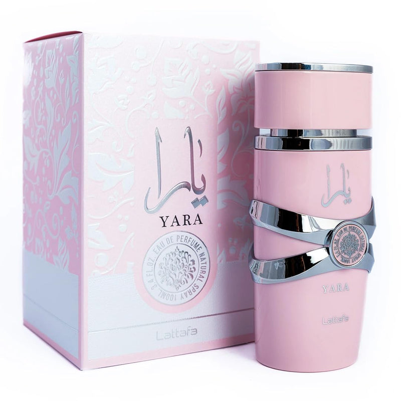Yara By Lattafa fragrance bottle with retail box