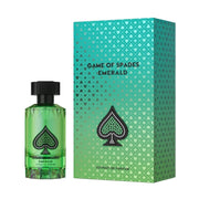 Jo Milano Game of Spades Emerald pale green bottle with mint box