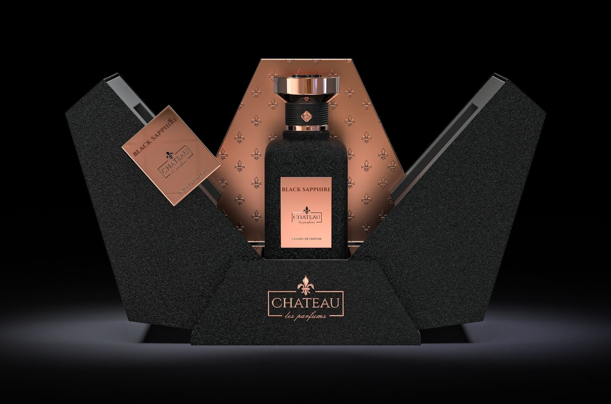 Scent In The City - Chateau Les Parfums - Black Sapphire - Princess Collection - (Box + Bottle)