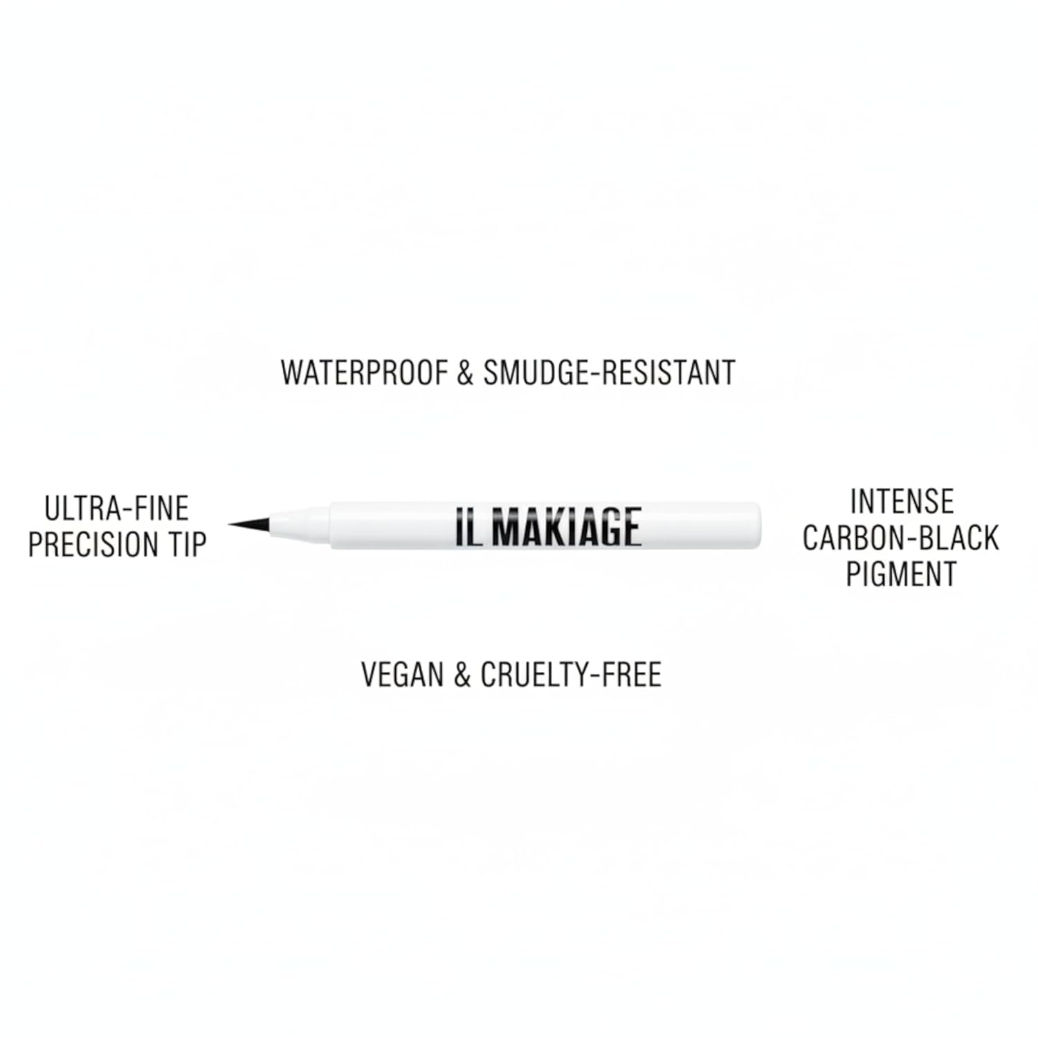 Black Card Waterproof Liquid Eyeliner By IL Makiage