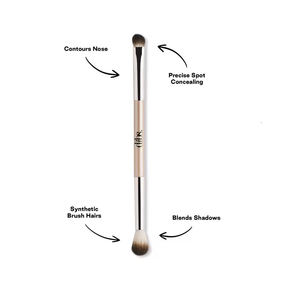 Duo Brush Eye – Double-Ended Brush for Eyes By Dibs Beauty