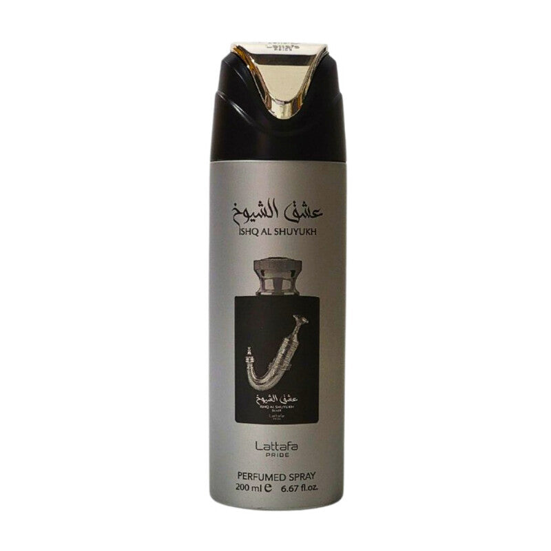 Ishq Al Shuyukh Silver Perfumed Spray by Lattafa