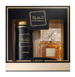 Khamrah by Lattafa 2pc Gift Set Including 3.4oz Eau De Parfum And 6.67oz Perfumed Spray