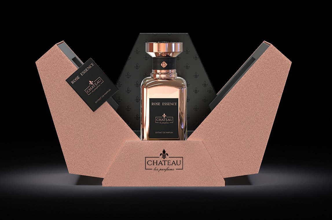 Scent In The City - Chateau Les Parfums - Rose Essence - Princess Collection - Box + Bottle