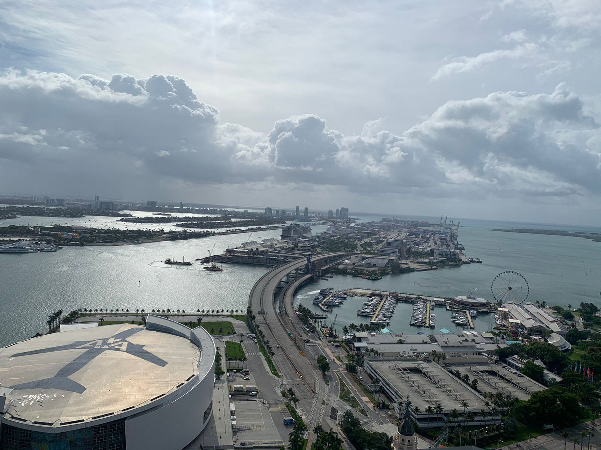 Miami waterfront and causeway