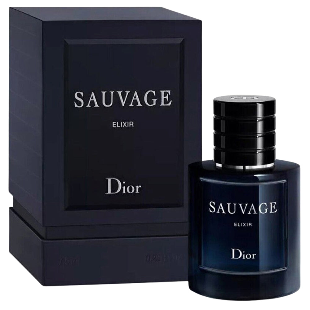 Sauvage Elixir by Dior mini fragrance bottle with presentation box