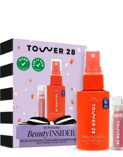 Tower 28 ShineOn Lip Jelly & SOS Daily Rescue Spray by Sephora Beauty Insider