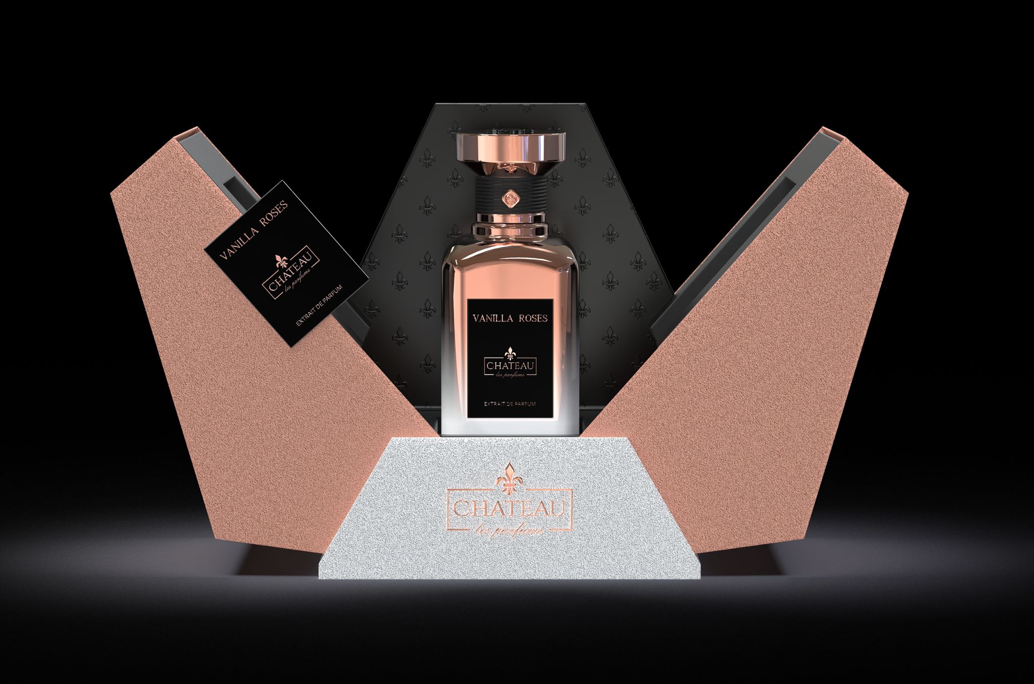 Scent In The City - Chateau Les Parfums - Vanilla Roses - Princess Collection - Box + Bottle