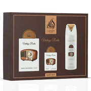 Vintage Radio Gift Set by Lattafa Pride