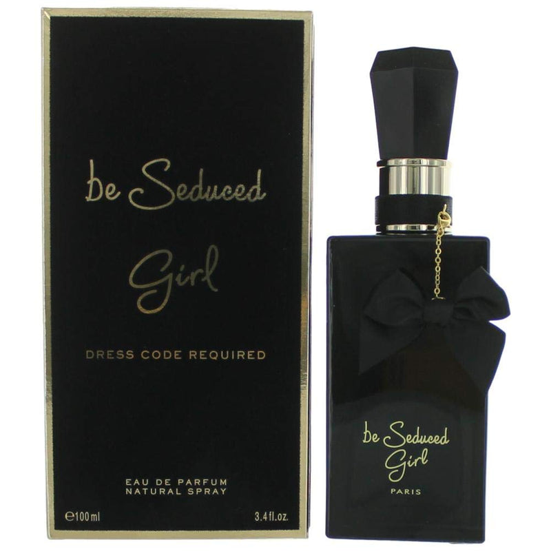 Be Seduced Girl By Johan.b black perfume bottle with retail box