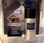 King Of Seduction By Antonio Banderas 3.4oz Eau De Toilette Spray 2 Pieces Set For Men - Scent In The City - Gift Set