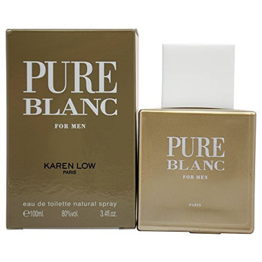 Karen Low Pure Blanc For Men Paris Eau De Toilette EDT Natural Spray 3,4oz Ounce 100ml Cologne Perfume Scent In The City @officialsitc