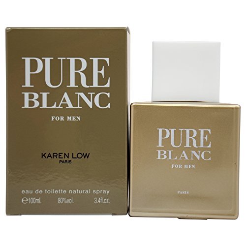 Karen Low Pure Blanc For Men Paris Eau De Toilette EDT Natural Spray 3,4oz Ounce 100ml Cologne Perfume Scent In The City @officialsitc