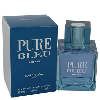 Karen Low Pure Bleu For Men Paris Eau De Toilette EDT Natural Spray 3,4oz Ounce Cologne Perfume 100ml Scent In The City @officialsitc