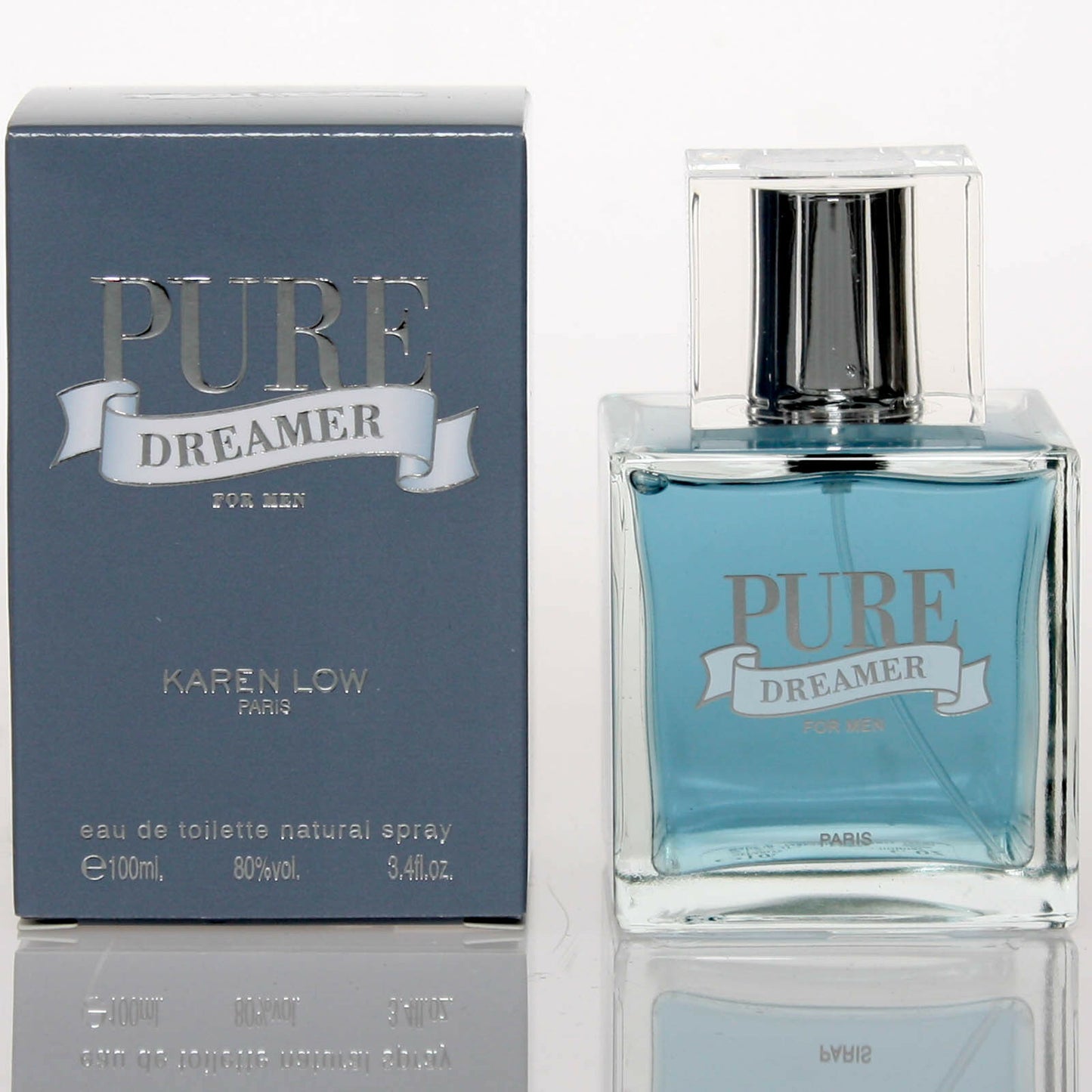 Pure Black Cologne by Karen Low 3.4oz Eau De Toilette spray for men